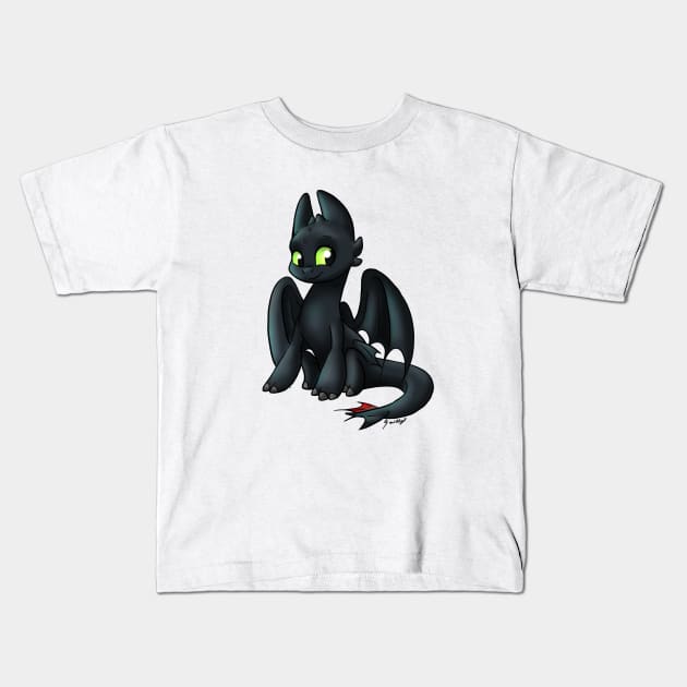 Cute Tooth' Kids T-Shirt by GaelleDragons